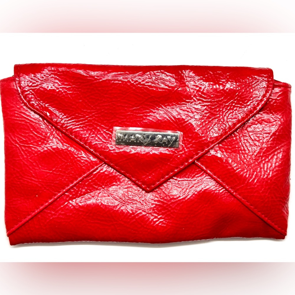 Mary Kay Metro Collection Cherry Red Envelope Clutch Purse NWT